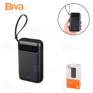 پاوربانک 20000 بیوا Biva BP-017 توان 22.5 وات همراه کابل متصل
