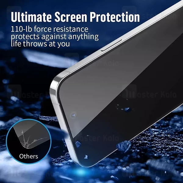 گلس تمام صفحه تمام چسب Apple iPhone 16 Pro Blueo Anti Static HD