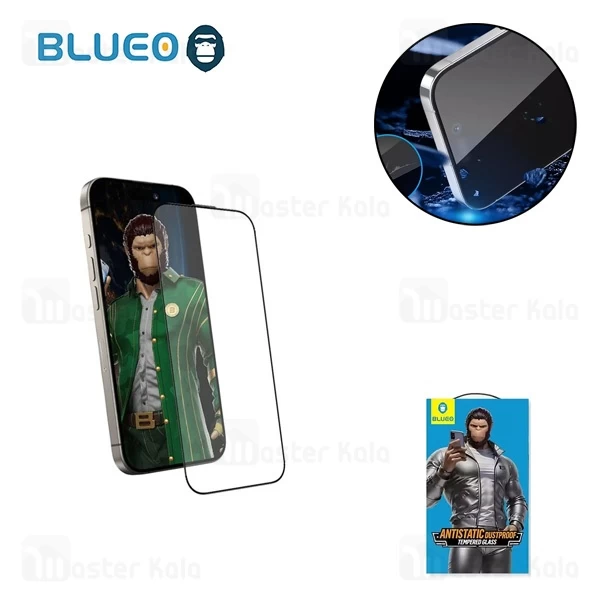 گلس تمام صفحه تمام چسب Apple iPhone 16 Pro Blueo Anti Static HD