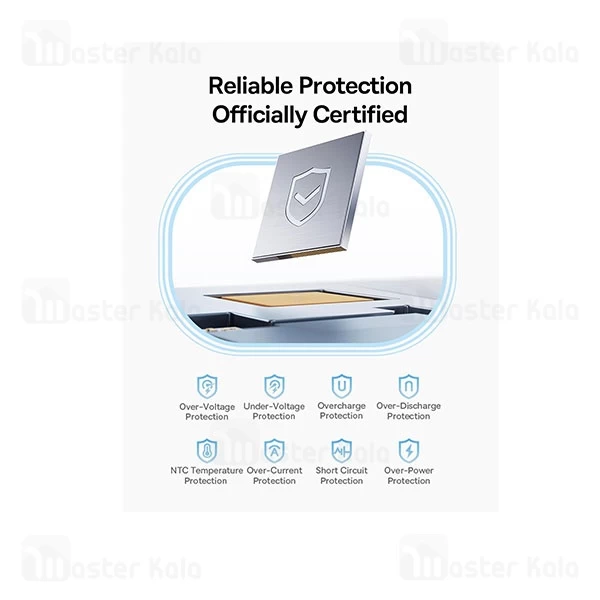 پاوربانک 10000 بیسوس Baseus Picogo P10076803123 توان 45 وات همراه با کابل متصل