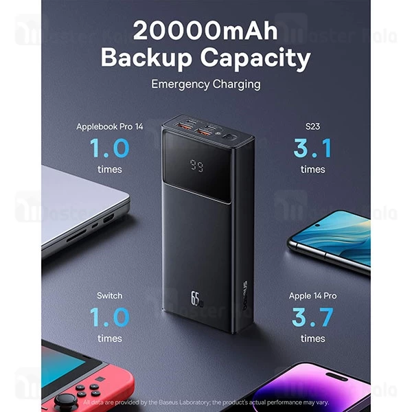 پاوربانک 20000 بیسوس Baseus Star-Lord P10022906213 توان 65 وات