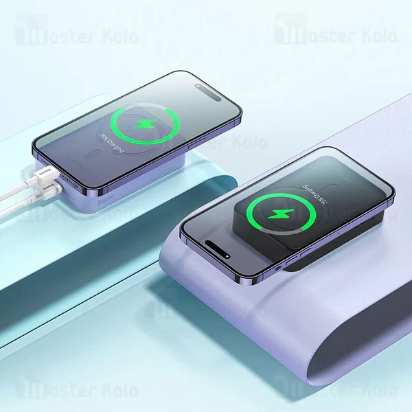 پاوربانک وایرلس 20000 مگنتی بیسوس Baseus PPCXM20 توان 20 وات