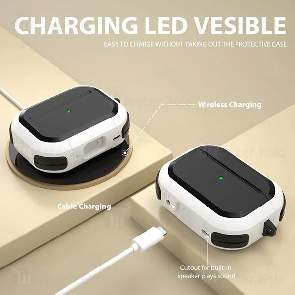 کاور محافظ ایرپاد Apple Airpods Pro / Pro 2 Eggshell Tough Armor