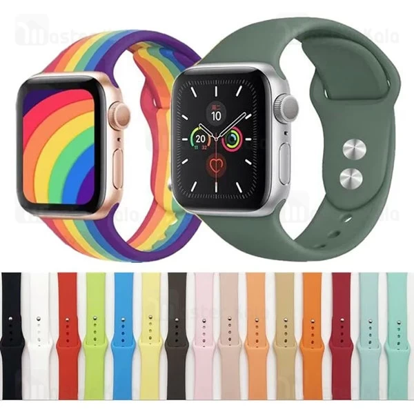 بند سیلیکونی اپل واچ 42 / 44 / 45 / 49 میلی متری Apple Watch Silicone Strap
