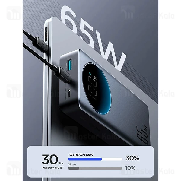 پاوربانک 30000 فست شارژ جویروم Joyroom JR-PBF05 توان 65 وات