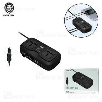 شارژر فندکی و چند راهی برق خودرو گرین لاین Green Lion GC-233 Power Inverter توان 200 وات