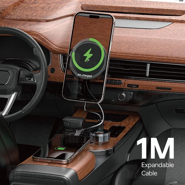 هولدر و شارژ وایرلس دریچه کولری هوشمند بیوا Biva WLC-18 توان 15 وات