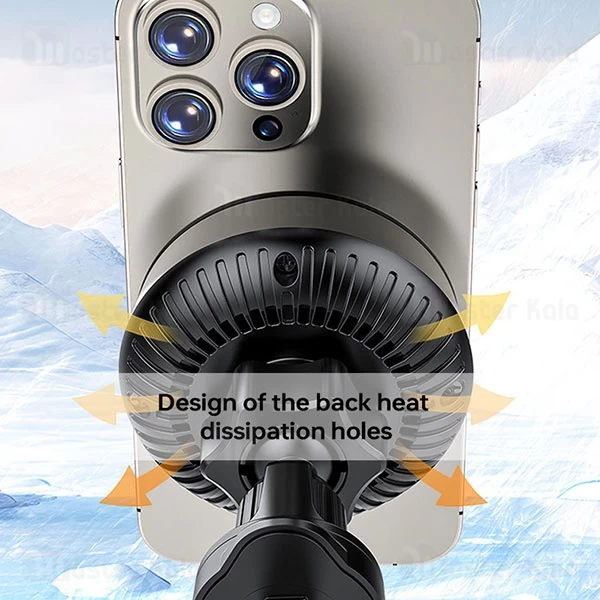 هولدر و شارژ وایرلس دریچه کولری هوشمند بیوا Biva WLC-18 توان 15 وات