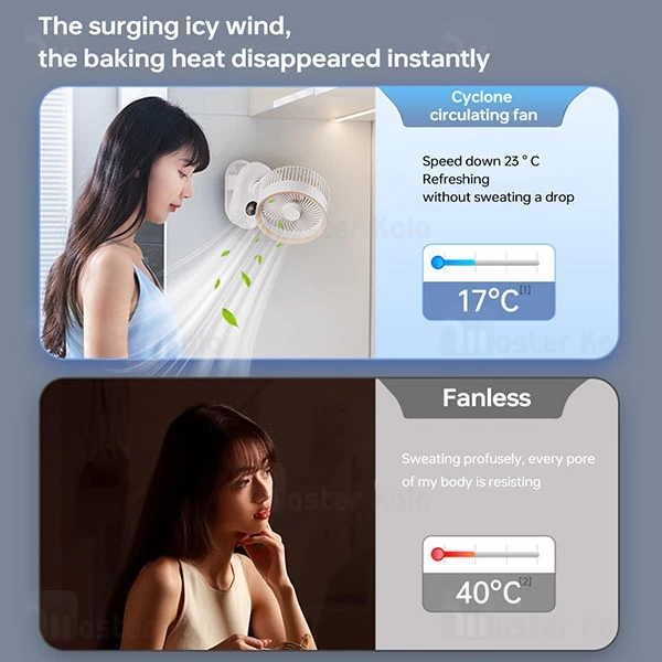 پنکه رومیزی شارژی بیوا Biva Clamped and Hung Circulation Fan FA-03