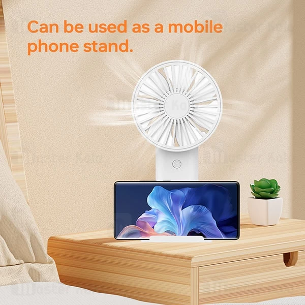 پنکه رومیزی شارژی بیوا Biva Phone Stand Handheld Mini Fan FA-01