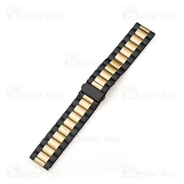 بند فلزی 3 بید اپل واچ و ساعت HK سایز‌های 42 / 44/ 45 / 49 میلی متری Apple Watch 3 Beads Bracelet Strap