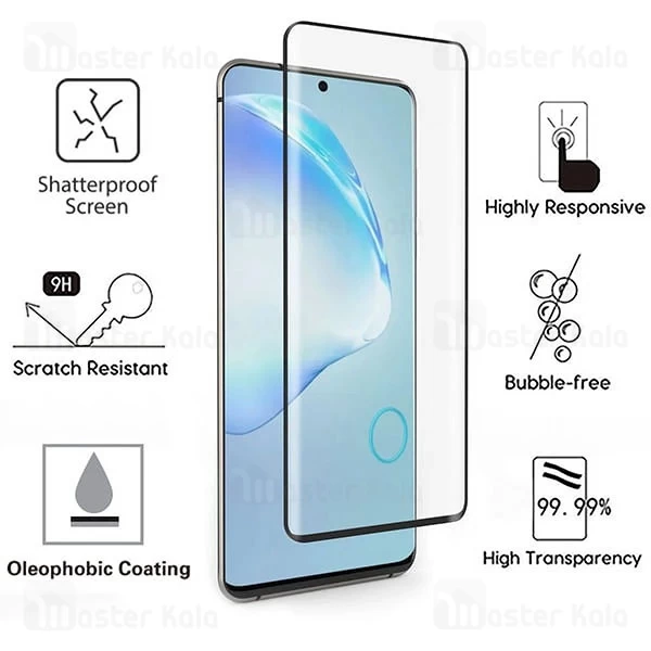 گلس تمام صفحه تمام چسب خمیده Samsung Galaxy S20 Full Screen Glass