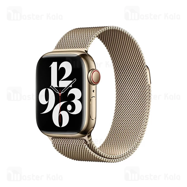 بند فلزی اپل واچ و ساعت HK سایز‌های 42 / 44 / 45 / 49 میلی متری Apple Watch Stainless Steel Milanese