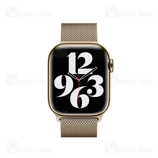 بند فلزی اپل واچ و ساعت HK سایز‌های 42 / 44 / 45 / 49 میلی متری Apple Watch Stainless Steel Milanese