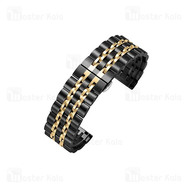 بند فلزی 7 بید ساعت‌های هوشمند 20 میلی متری Smart Watch 20mm 7 Beads Bracelet Strap