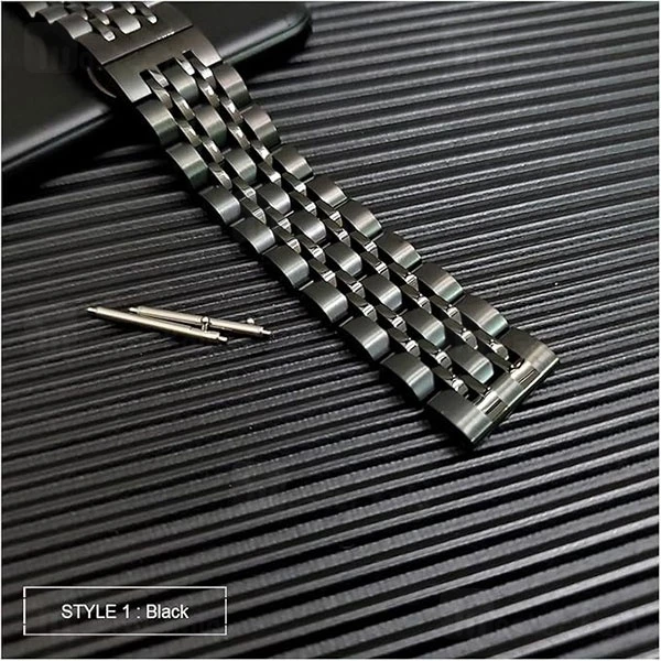 بند فلزی 7 بید ساعت‌های هوشمند 20 میلی متری Smart Watch 20mm 7 Beads Bracelet Strap