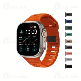 بند سیلیکونی Motion Pine اپل واچ و ساعت HK سایز‌های 38 / 40 / 41 میلی متری Apple Watch / HK Strap