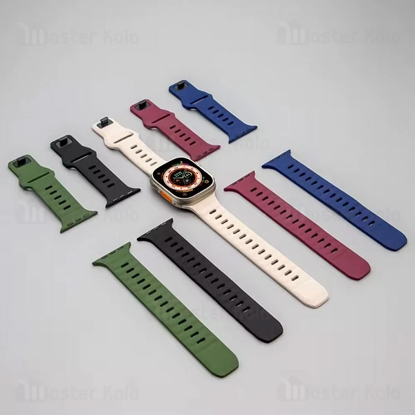 بند سیلیکونی Motion Pine اپل واچ و ساعت HK سایز‌های 38 / 40 / 41 میلی متری Apple Watch / HK Strap