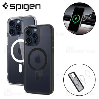 قاب محافظ مگ سیف اسپیگن آیفون Apple iPhone 15 Pro Max Spigen Ultra Hybrid (MagFit)