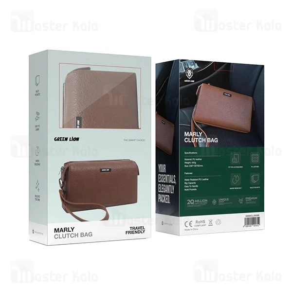 کیف دستی گرین لاین Green Lion Marly Clutch Bag GNMACLUBGBR