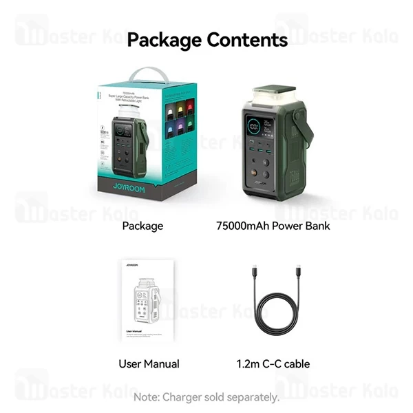 پاوربانک 75000 فست شارژ جویروم Joyroom JR-PBF10 توان 100 وات