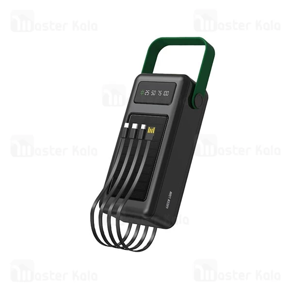 پاوربانک خورشیدی 50000 گرین لاین Green Lion GLPB73 Solar Max GNSLRPB50KBK