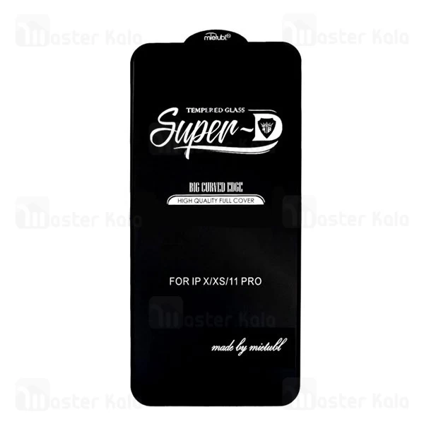 گلس تمام صفحه تمام چسب Apple iPhone X / XS / 11 Pro Super D Mietubl Glass