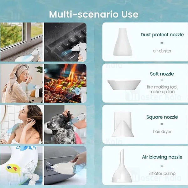 پاوربانک 10000 و پنکه چندکاره گرین لاین Green Lion Multifunctional Powerbank and Fan GNMFPBFANWH