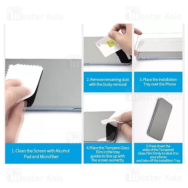 گلس تمام صفحه بلوئو Apple iPhone 13 / 13 Pro Blueo High Definition