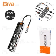 هاب 8 پورت تایپ سی بیوا Biva HUB-03
