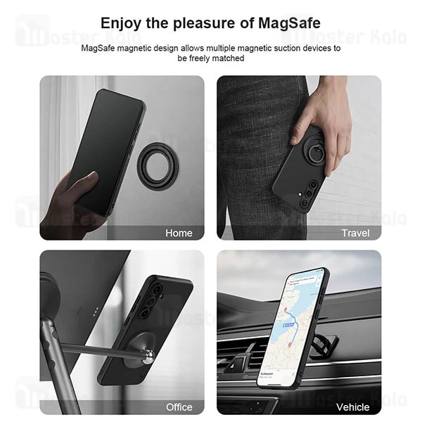 قاب محافظ مگنتی نیلکین سامسونگ Samsung Galaxy S24 Fe Nillkin Frosted Shield Pro Magnetic