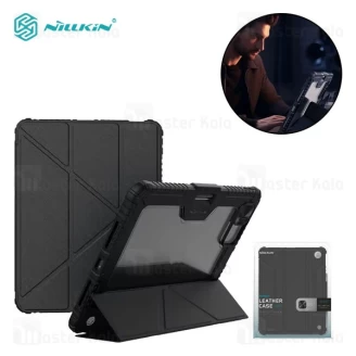 کاور چرمی هوشمند نیلکین آیپد Apple iPad Pro 12.9 / Air 13 2024 Nillkin Bumper Leather Case Pro