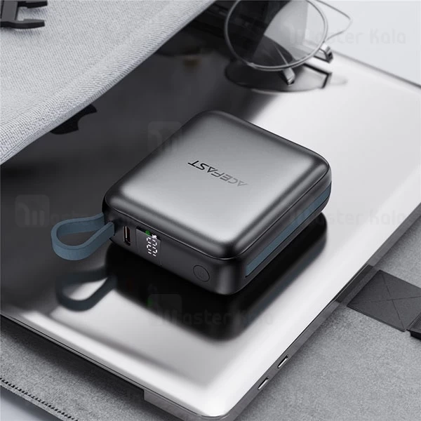پاوربانک 10000 ایس فست ACEFAST M23 PD22.5W GaN Fast Charger توان 22.5 وات همراه با کابل متصل