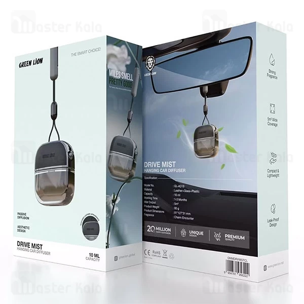 خوشبو کننده خودرو  گرین لاین Green Lion Drive Mist Hanging Car Diffuser GNMDRVMSTCL