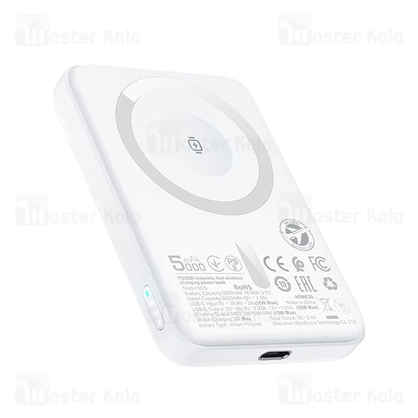 پاوربانک وایرلس 5000 مگ سیف ایس فست ACEFAST M25 توان 20 وات