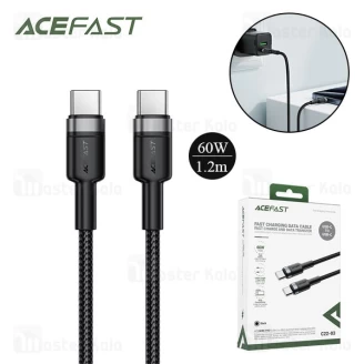 کابل Type-C به Type-C ایس فست ACEFAST C22-03 طول 1.2 متر توان 60 وات