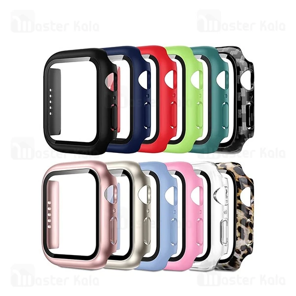 کاور و محافظ 360 درجه اپل واچ Apple Watch 360 tempered glass case 44mm