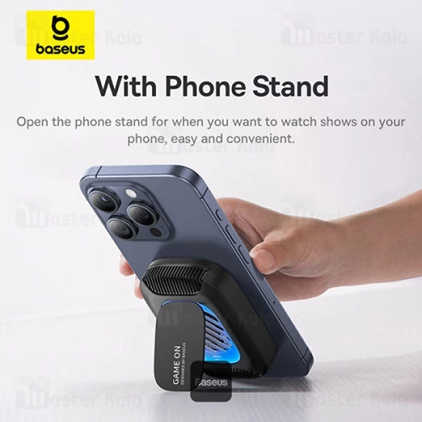 شارژر وایرلس مگنتی و فن خنک کننده موبایل بیسوس Baseus BS-PS036 توان 15 وات