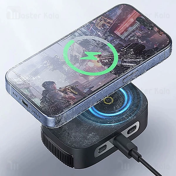 شارژر وایرلس مگنتی و فن خنک کننده موبایل بیسوس Baseus BS-PS036 توان 15 وات