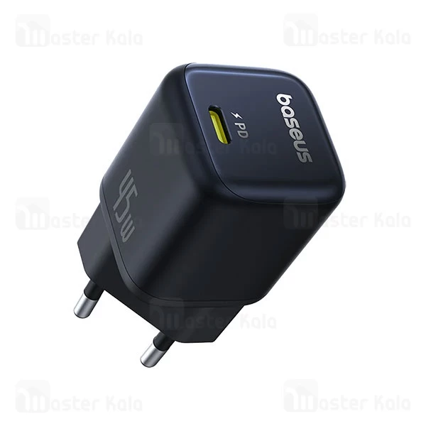 شارژر دیواری فست شارژ بیسوس Baseus PicoGo GaN 45W P10176800123-00 توان 45 وات