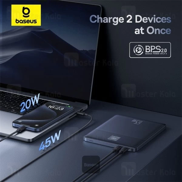 پاوربانک فوق نازک 12000 بیسوس Baseus Blade2 P10063801323 توان 65 وات