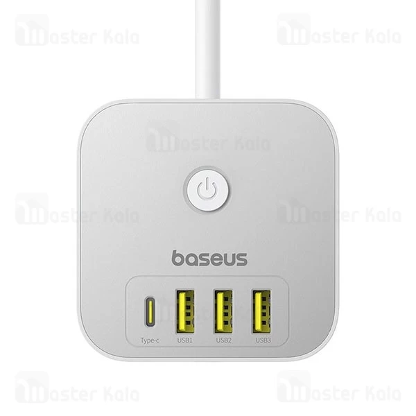 چند راهی و هاب شارژر 7 پورت بیسوس Baseus E00066401213-00 طول 1.5 متر توان 20 وات