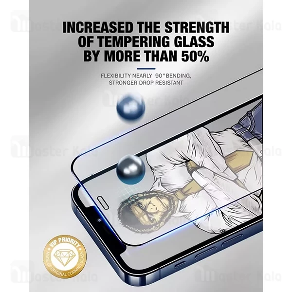 گلس تمام صفحه تمام چسب خمیده بلوئو Apple iPhone 13 / 13 Pro