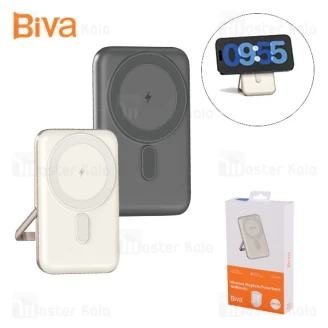 پاوربانک وایرلس 10000 مگ سیف بیوا Biva BP-016 توان 22.5 وات دارای استند