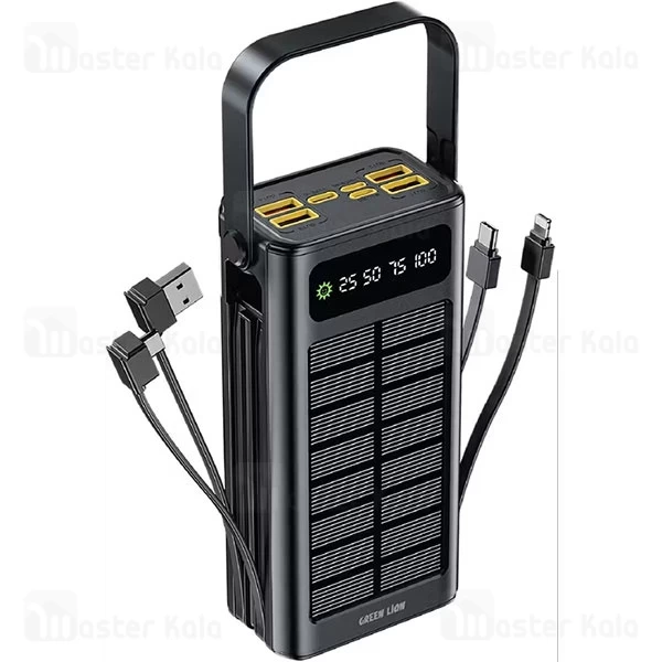 پاوربانک خورشیدی 30000 گرین لاین Green Lion Solar X GLPX49 GNSOL49PB30BK