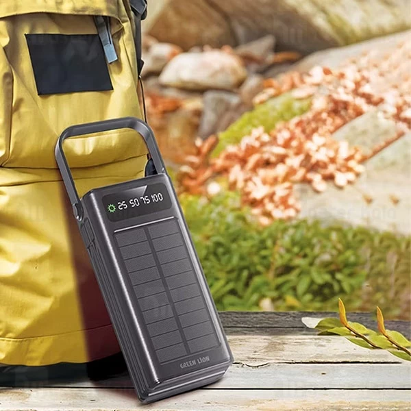 پاوربانک خورشیدی 30000 گرین لاین Green Lion Solar X GLPX49 GNSOL49PB30BK