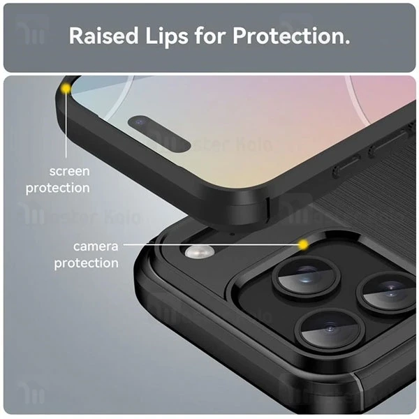 قاب فیبر کربنی آیفون Apple iPhone 17 Pro Max Rugged Armor Fiber Carbon