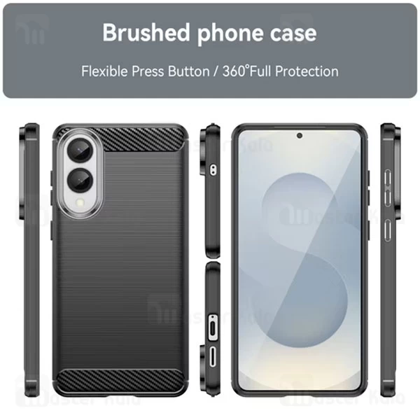 قاب فیبر کربنی سامسونگ Samsung Galaxy S25 Edge Rugged Armor Fiber Carbon