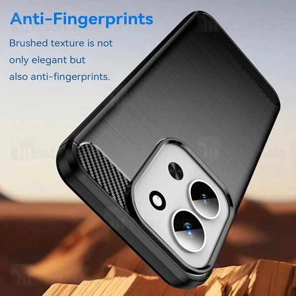 قاب فیبر کربنی شیائومی Xiaomi Redmi 15C 4G Rugged Armor Fiber Carbon