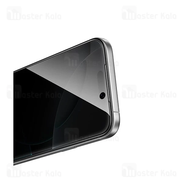 گلس حریم شخصی تمام صفحه تمام چسب آیفون گرین لاین Apple iPhone 17 / 16 Pro Green Lion 9H Steve Privacy